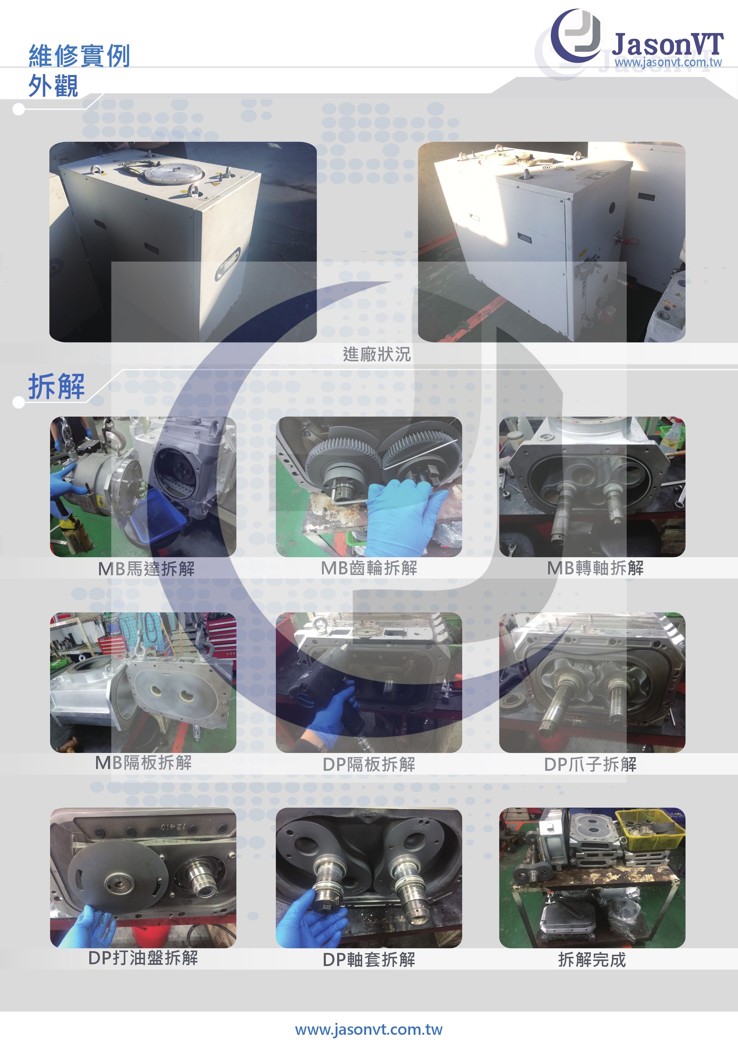 EDWARDS iXH4545 維修實例 拆解實例